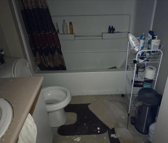 Smyrna bathroom after fire damage 