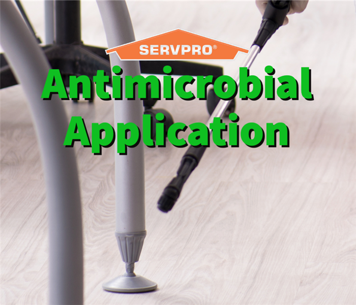 A SERVPRO of South Cobb professional applying an antimicrobial solution