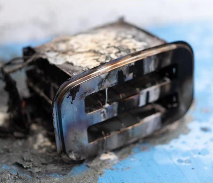 A toaster that caught on fire in an Atlanta home