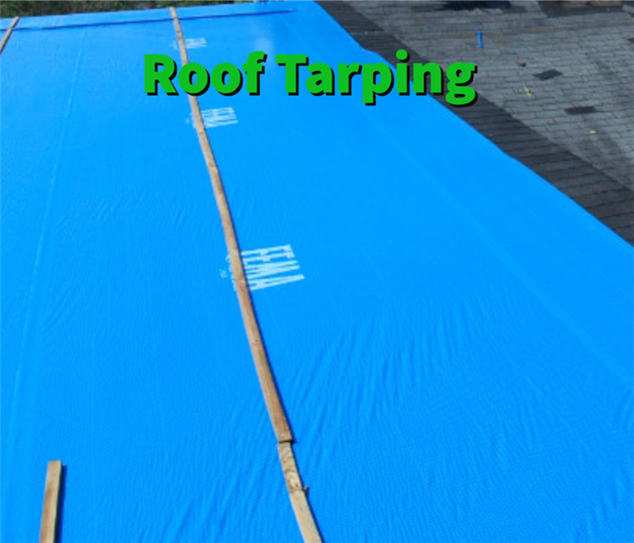 Roof tarping service performed by SERVPRO