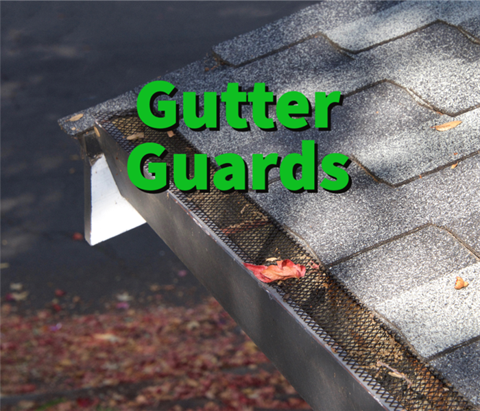 Gutter guards on a house