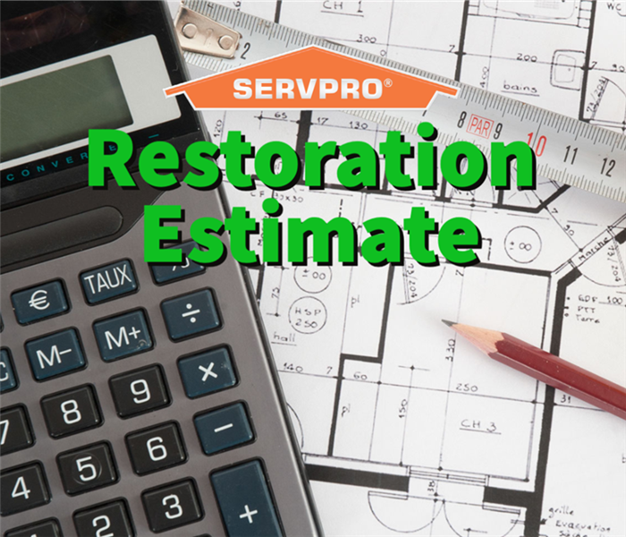 A restoration estimate performed by a SERVPRO of South Cobb professional.