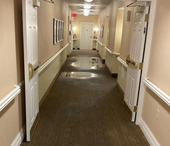 Water damage in a multi unit building